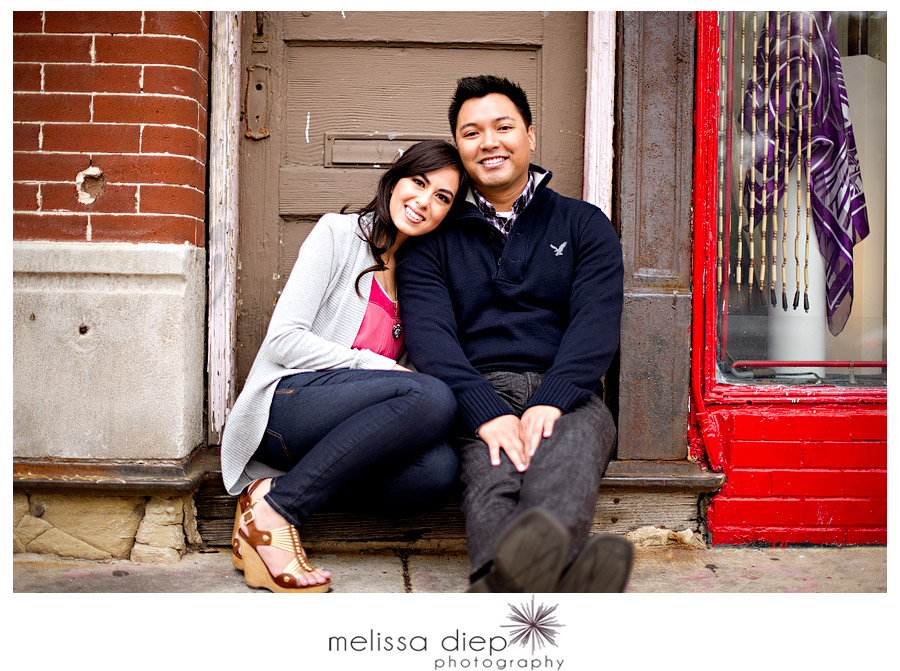chicago fun engagement session