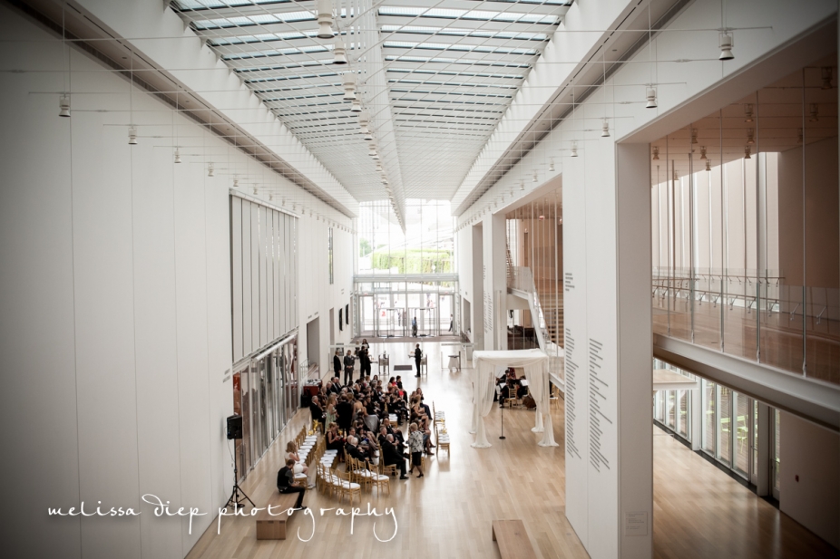 modern wing art institute wedding