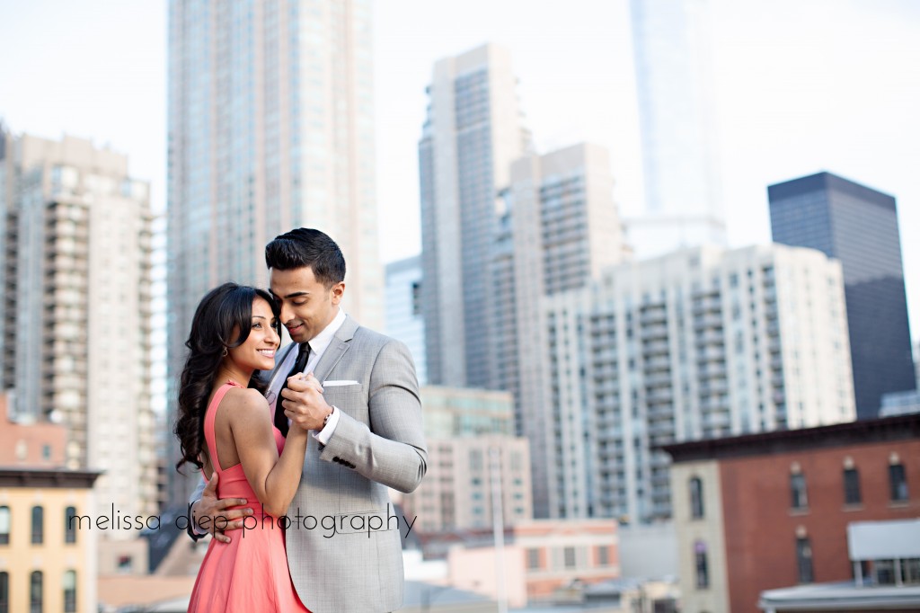 engagement session held at the brand spanking new godfrey hotel in chicago