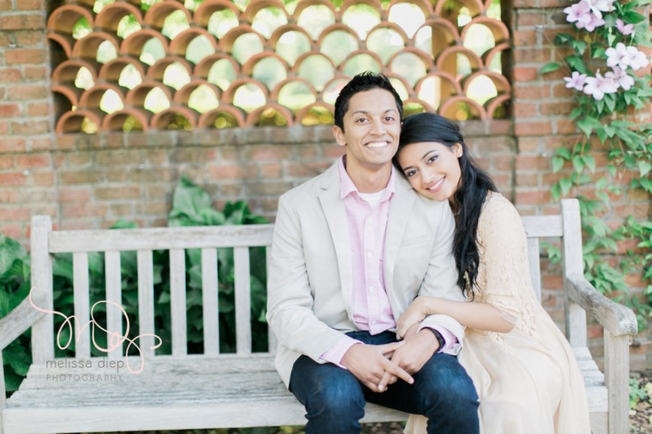 romantic fun indian engagement pictures at chicago botanic garden
