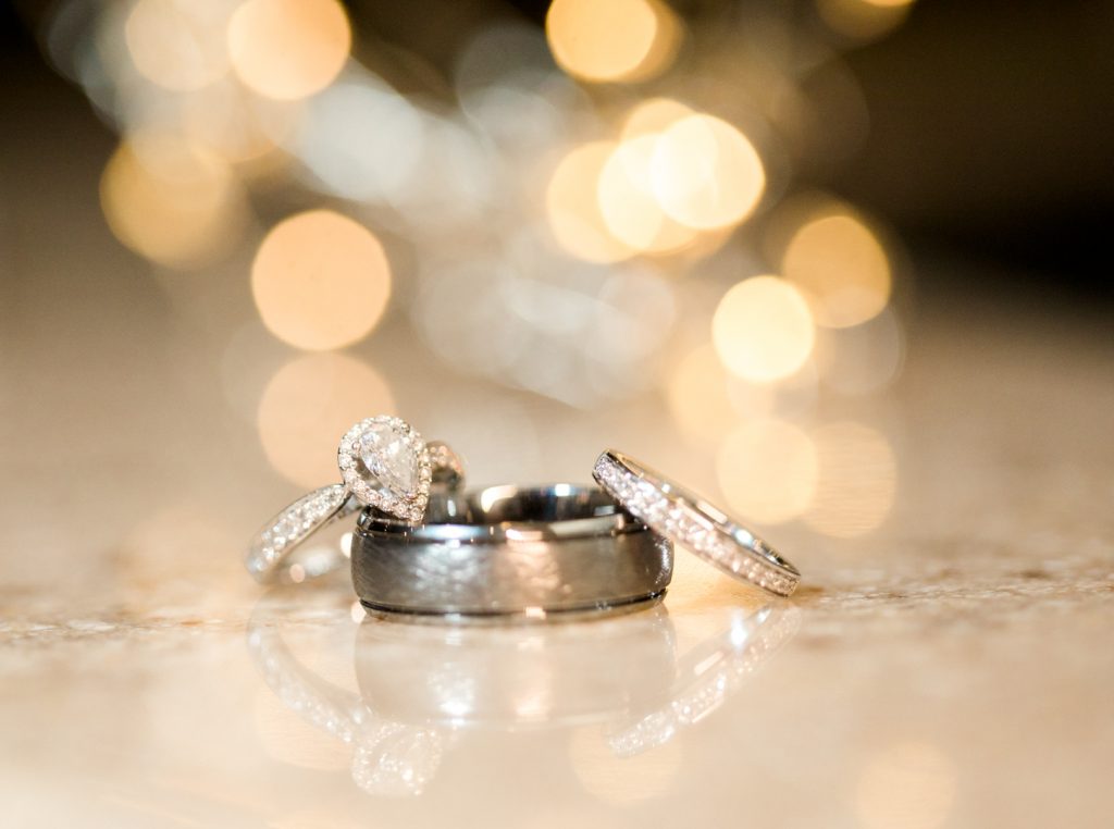 pear shaped engagement ring shot