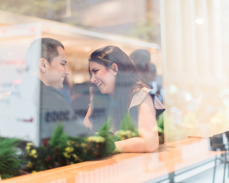 couple shoot through window picture photo 